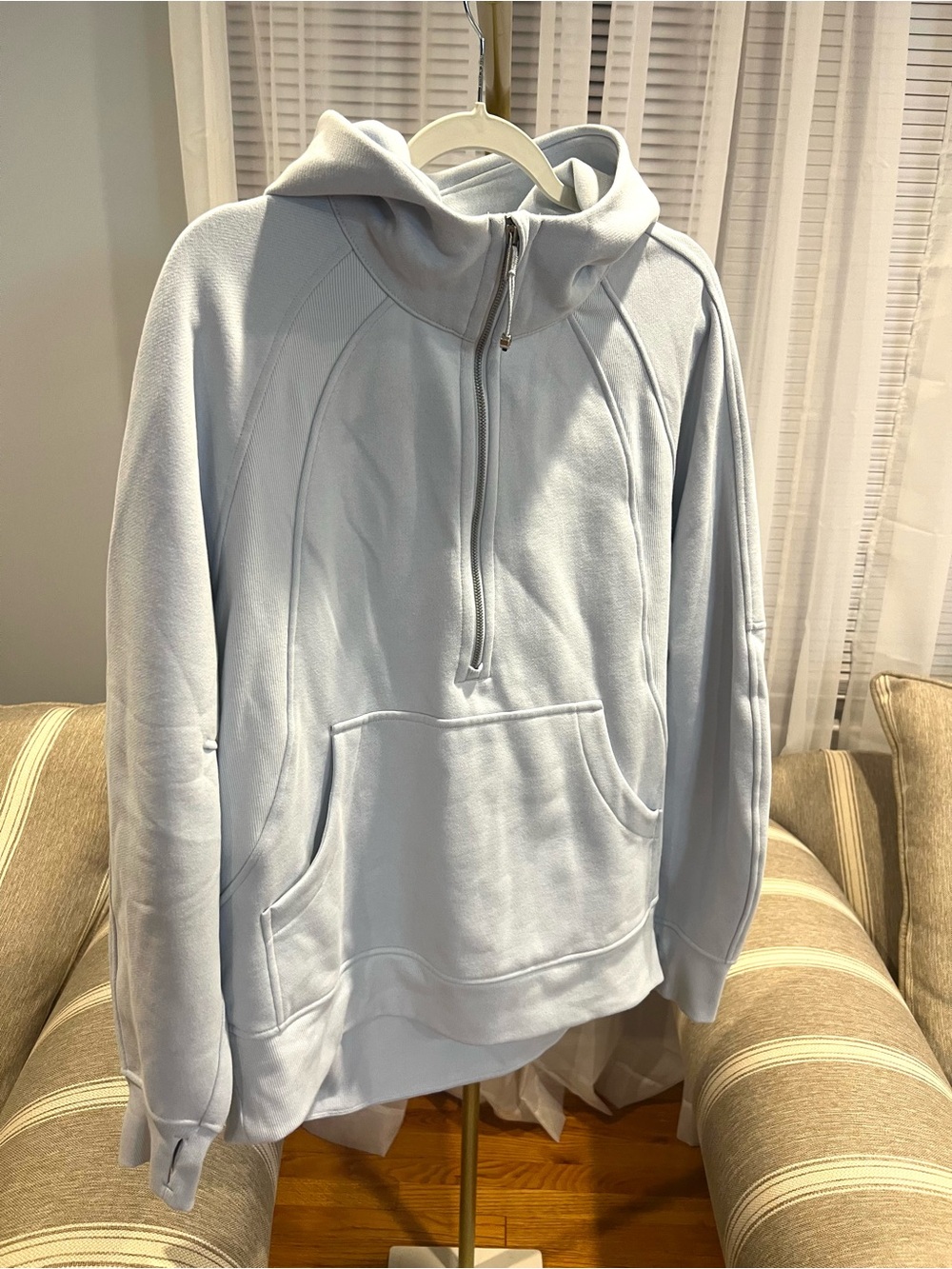 NWT SCUBA OVERSIZED HALF ZIP LONG HOODIE